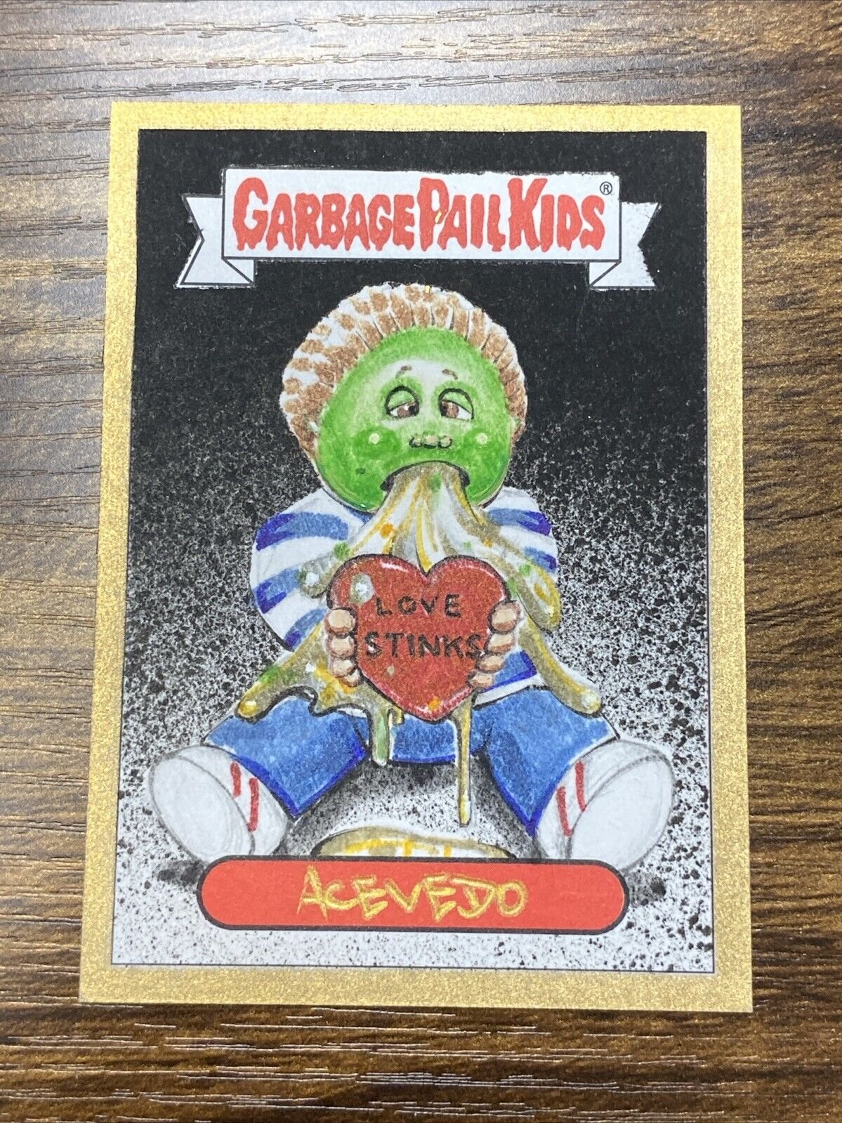 Topps Garbage Pail Kids Richie Retch David Acevedo Sketch Card 1/1 Artist Drawn
